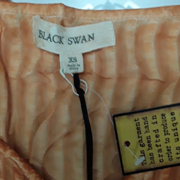 Black Swan pumpkin colored BOHO blouse 🎃🎃🎃 - Picture 2 of 6